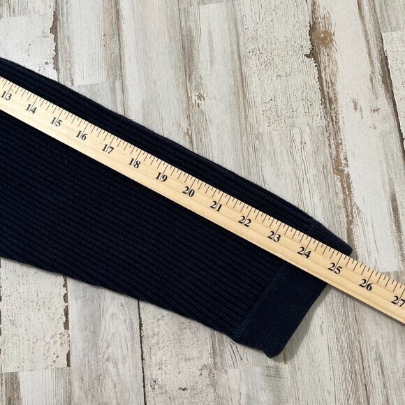 Vintage 90s Eddie Bauer Naby Blue Ribbed Quarter Half Zip Sweater Mens Size XL - Picture 6 of 6